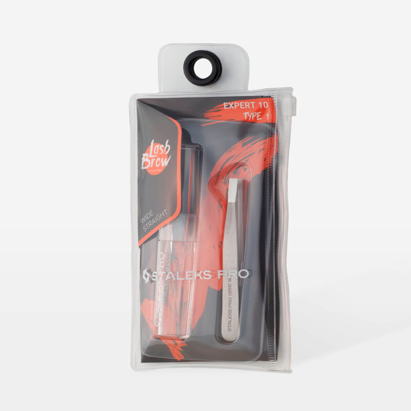Pinça de sobrancelhas EXPERT 10 TYPE 1 (larga e reta)