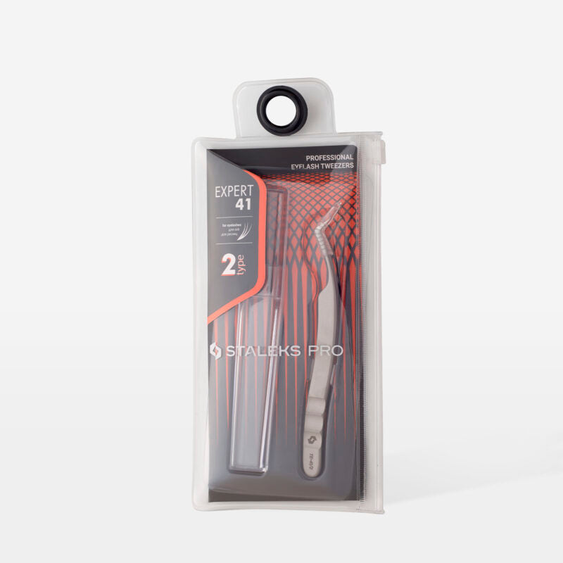 Pinzas para pestañas rizadas profesionales EXPERT 41 TYPE 2 (forma de L de 40′)