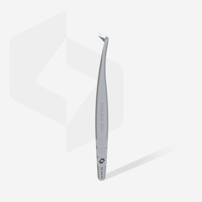 Pinça profissional para pestanas nano-entalhadas EXPERT 44 TIPO 12 (em forma de L, 65′)