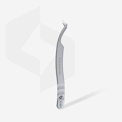 Pinça profissional para pestanas nano-entalhadas EXPERT 45 TIPO 2 (em forma de L, 40′)