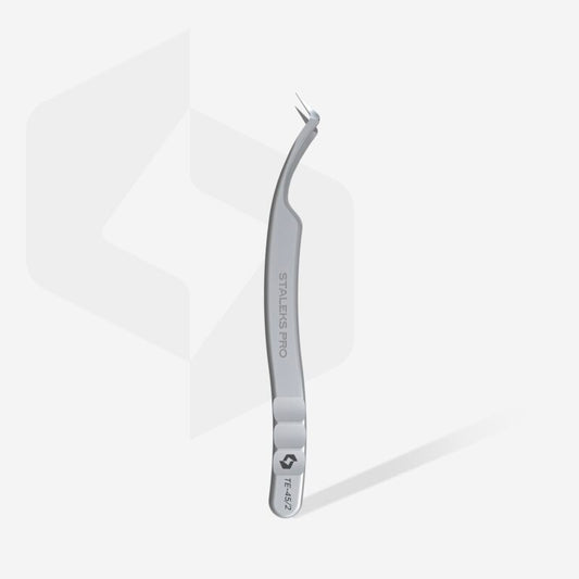 Pinça profissional para pestanas nano-entalhadas EXPERT 45 TIPO 2 (em forma de L, 40′)