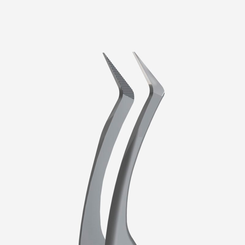 Pinça profissional para pestanas nano-entalhadas EXPERT 45 TIPO 2 (em forma de L, 40′)