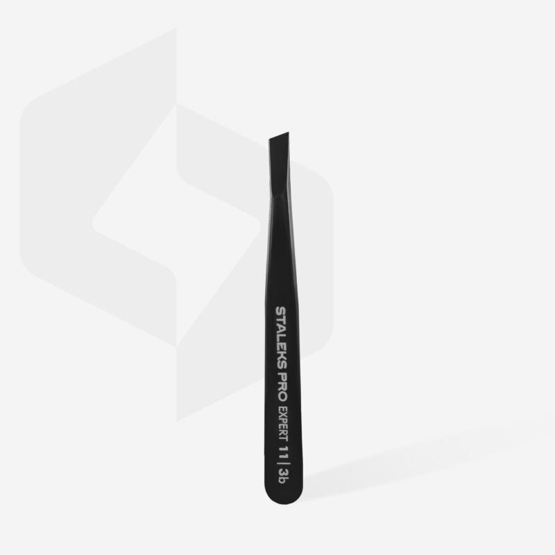Pinzas para cejas profesionales EXPERT 11 TYPE 3, color negro